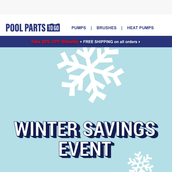 Pool Parts To Go, 20% Off Pool Heaters & Pumps