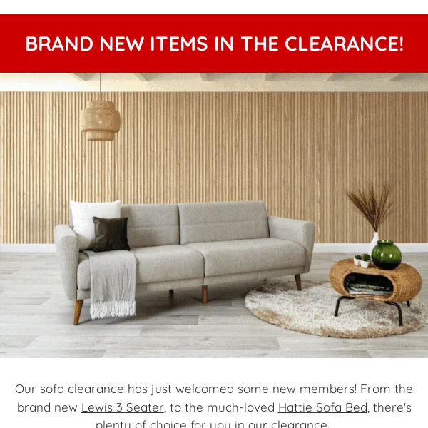 Brand New Items In Our Sofa Clearance 🤩