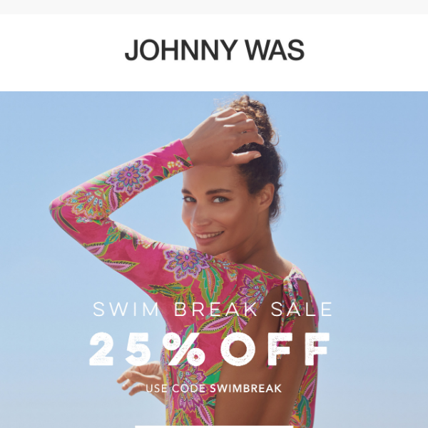 25% Off All Swim Starts Now!