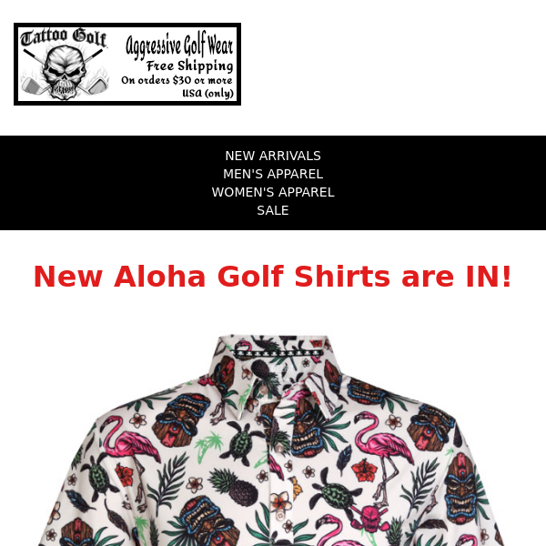 ☠️ New Drop - Aloha Men's Golf Shirts ☠️