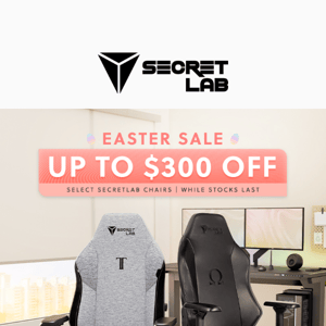 Up to $300 off | Secretlab Easter Sale