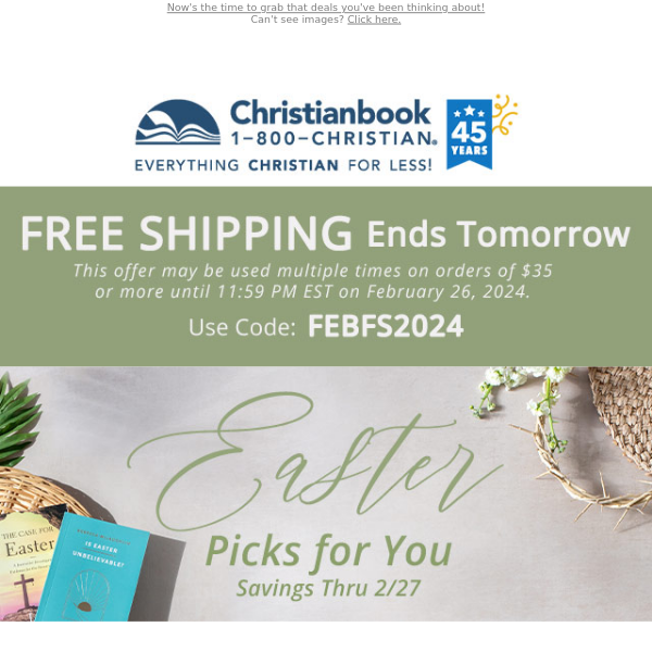Free Shipping + Easter Savings Just for You!