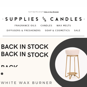 BACK IN STOCK: Our Best Selling Wax Burners! ⭐✨