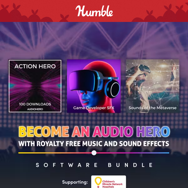 Get all the audio you’ll ever need in this bundle! Total music + SFX overload 🔊