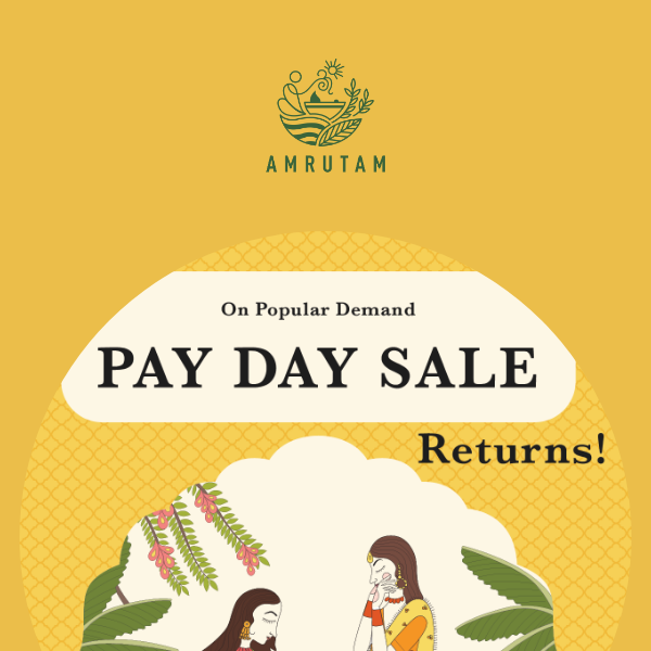 Shop 'til You Drop with Amrutam's PayDay Sale!🥳