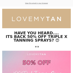 50% OFF XXX IS BACK