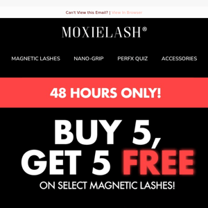 🚨48 Hours ONLY: Buy 5, Get 5 FREE on Magnetic Lashes!