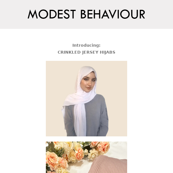 Introducing Crinkled Jersey Hijabs