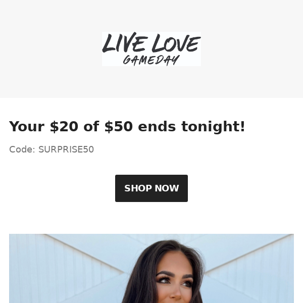 Your $20 Off Code Expires Tonight