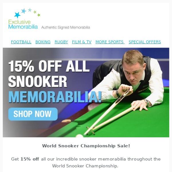 Our HUGE Snooker sale starts now! 🎱