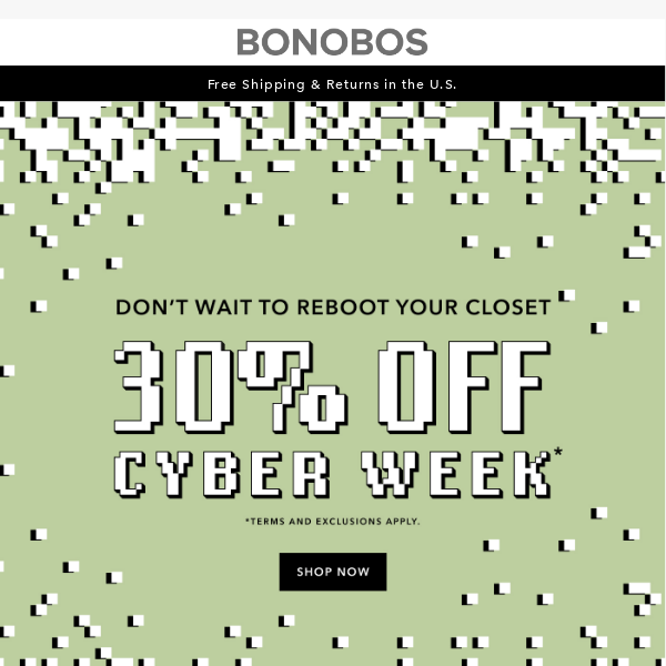 Load up on 30% Off Before Styles Are Gone