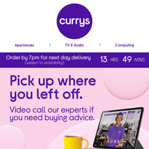 Your Currys reminder: you left this?