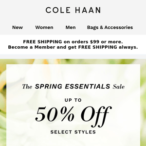 Shop The Spring Essentials Sale