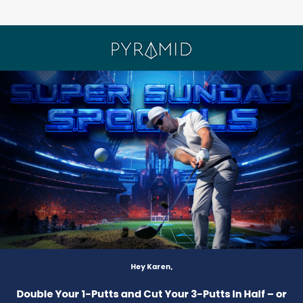 🏈🏌️‍♂️ Tee Off with Super Bowl savings with Pyramid iCOR Putter