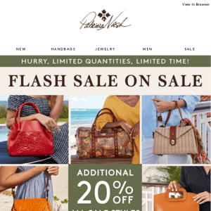 Flash Sale on  Sale | Extra 20% Off All Sale