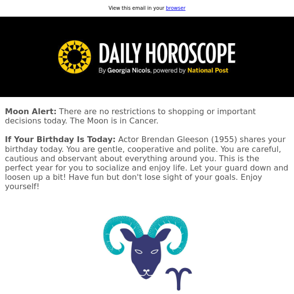 Your horoscope for March 29