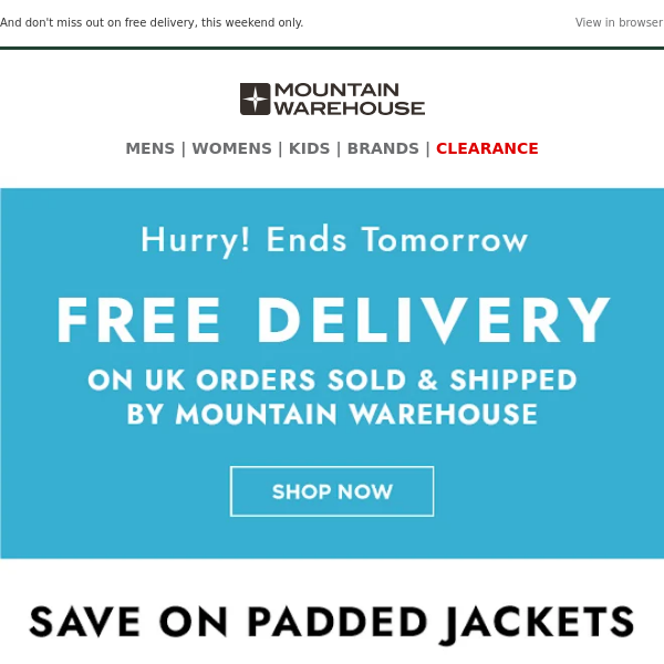 Save On Padded Jackets