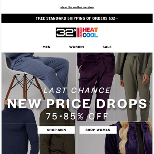 Last Chance | 75-85% Off New Price Drops