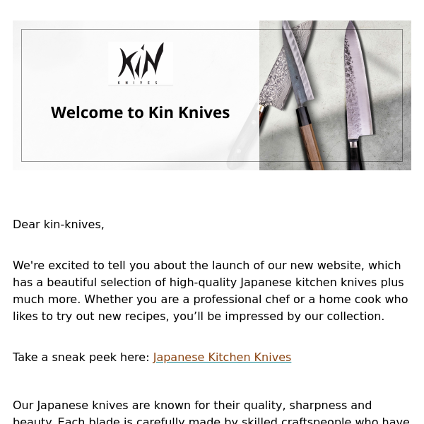 Kin Knives has got a sharp new look!