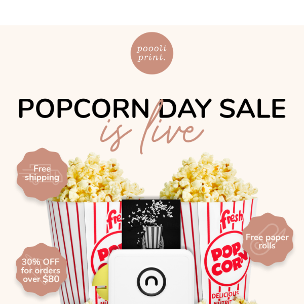 30% OFF E-V-E-R-Y-T-H-I-N-G 🍿