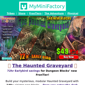 Dungeon Blocks returns! Don't miss earlybird savings on The Haunted Graveyard... 🪦