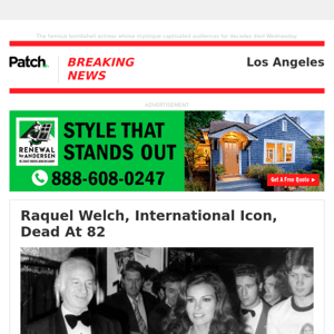 Raquel Welch, International Icon, Dead At 82 – Wed 12:57:42PM