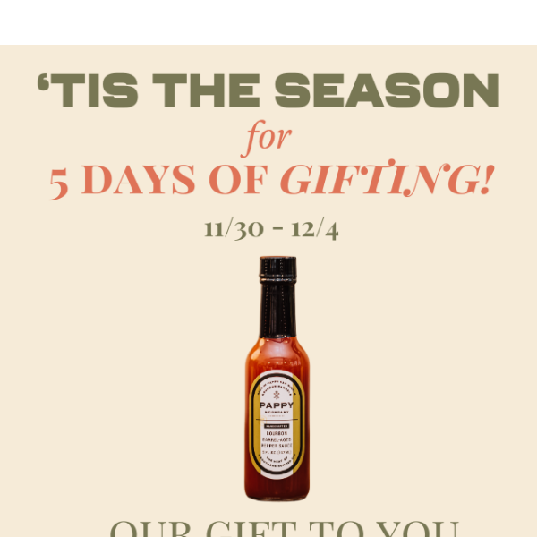 FREE Gift with Purchase: Pepper Sauce