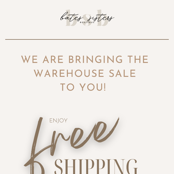 FREE shipping ALL day long!!🎉