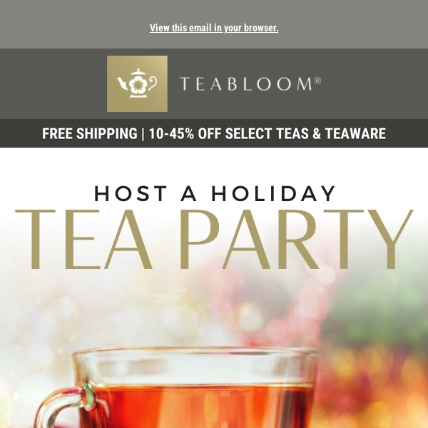Host a Holiday Tea Party! ☃️