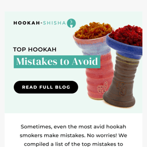 STOP making these hookah mistakes 🛑✋