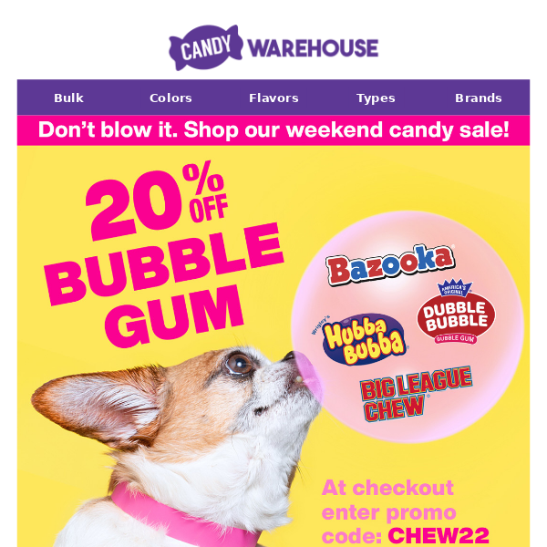 😜 POP In For Our Bubble Gum Sale!