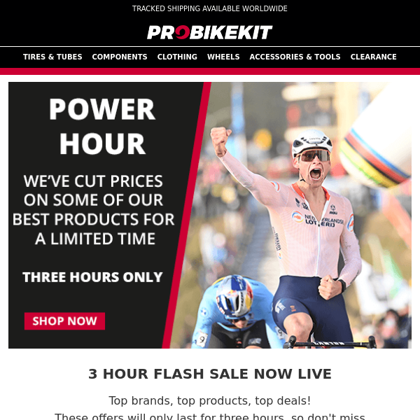 Power Hour Flash Sale! 3 Hours Only!