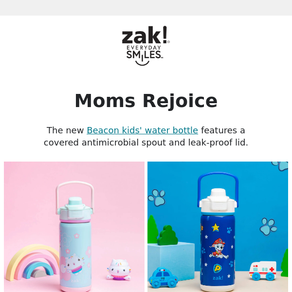 Kids (and Moms) Love these New Bottles 😍 - Zak Designs