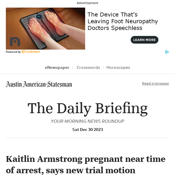 Daily Briefing: Kaitlin Armstrong pregnant near time of arrest, says new trial motion
