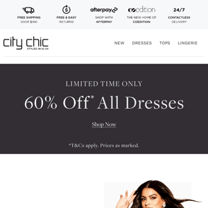 For the Frill of It: 60% Off* All Dresses