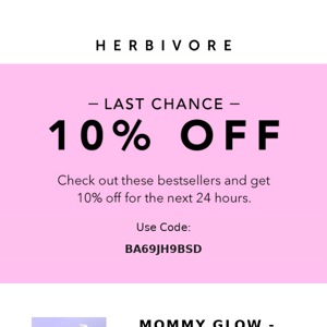 Last chance: 10% off skincare that's out of this world 🪐