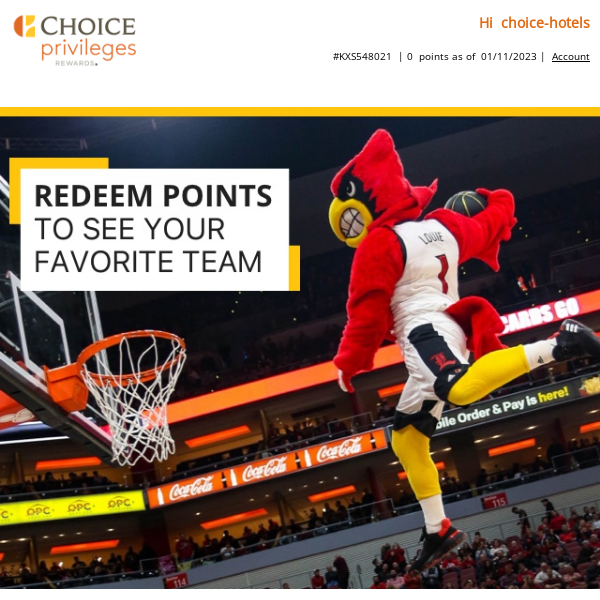 Get in the Game with Choice Privileges®!