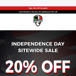 🚨 Get 20% Off Sitewide