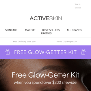 Unlock Your Radiance with Our FREE Glow-Getter Kit! ✨