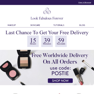 Last Chance! Claim Your Free Delivery