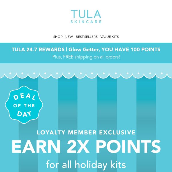 2x points on holiday kits