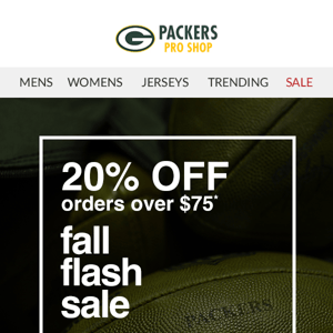 packers pro shop 20 off