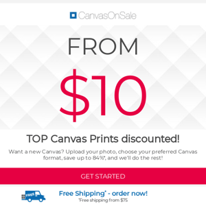 3 days | 3 Canvases | Save up to 84%