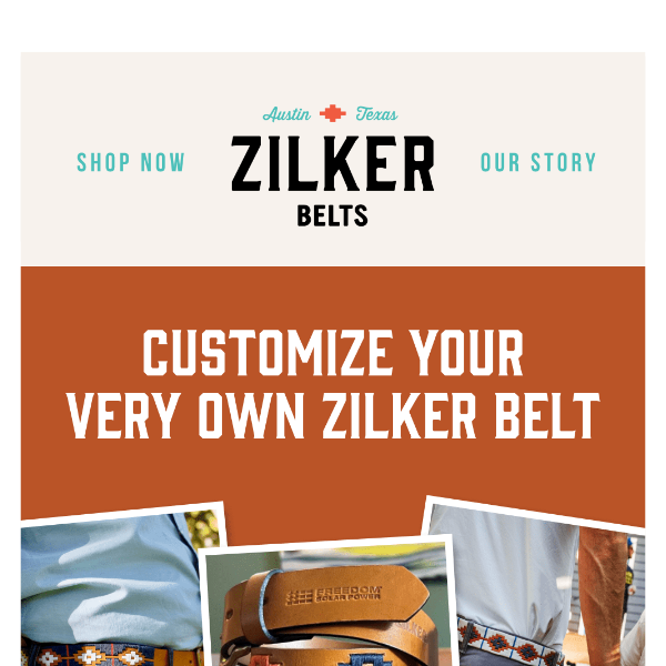 Customize Your Very Own Zilker Belt