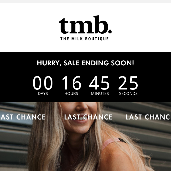 ⏰ Final Call! TMB Black Friday SALE Ends Tonight✨