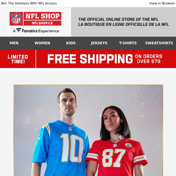 Gift The Game! Give Them Jerseys & Get Free Shipping