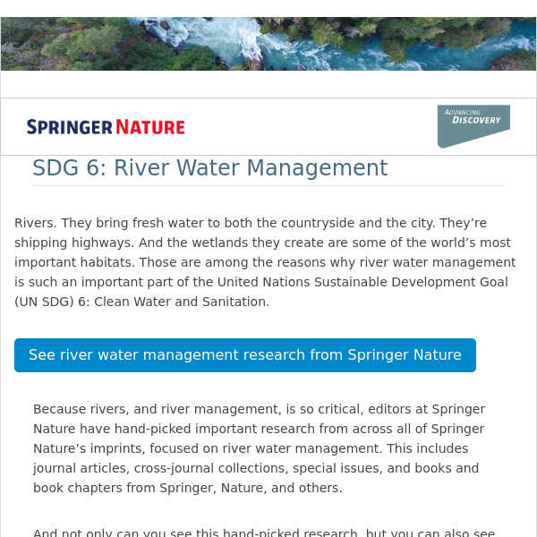 Discover Hand-Picked Research in River Water Management for UN SDG 6 🌊📚