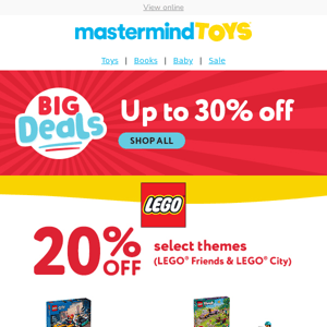 SAVE on LEGO® sets, Magna-Tiles & more!