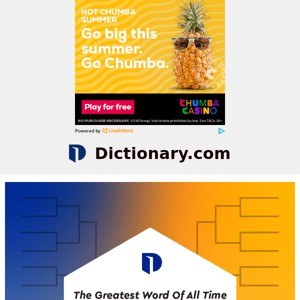 Final Week! Vote For The Greatest Word Of All Time!
