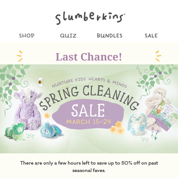 Only hours left of our HUGE Spring Cleaning Sale🌷🧹